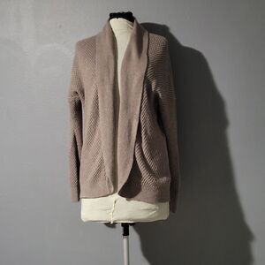 Madewell knit Open Front Cardigan Sweater Brown Sz M